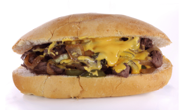 PEPPERONI STEAK PHILLY Steak, fried onions, light on the jalapeños & mayo or ranch dressing